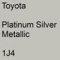 Preview: Toyota, Platinum Silver Metallic, 1J4.